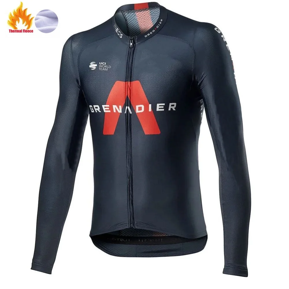 

2020 INEOS Grenadier Cycling Jersey long sleeve Winter Cycling Clothing Men Road Bike Shirt Mountain Bicycle Jerseys MTB Maillot