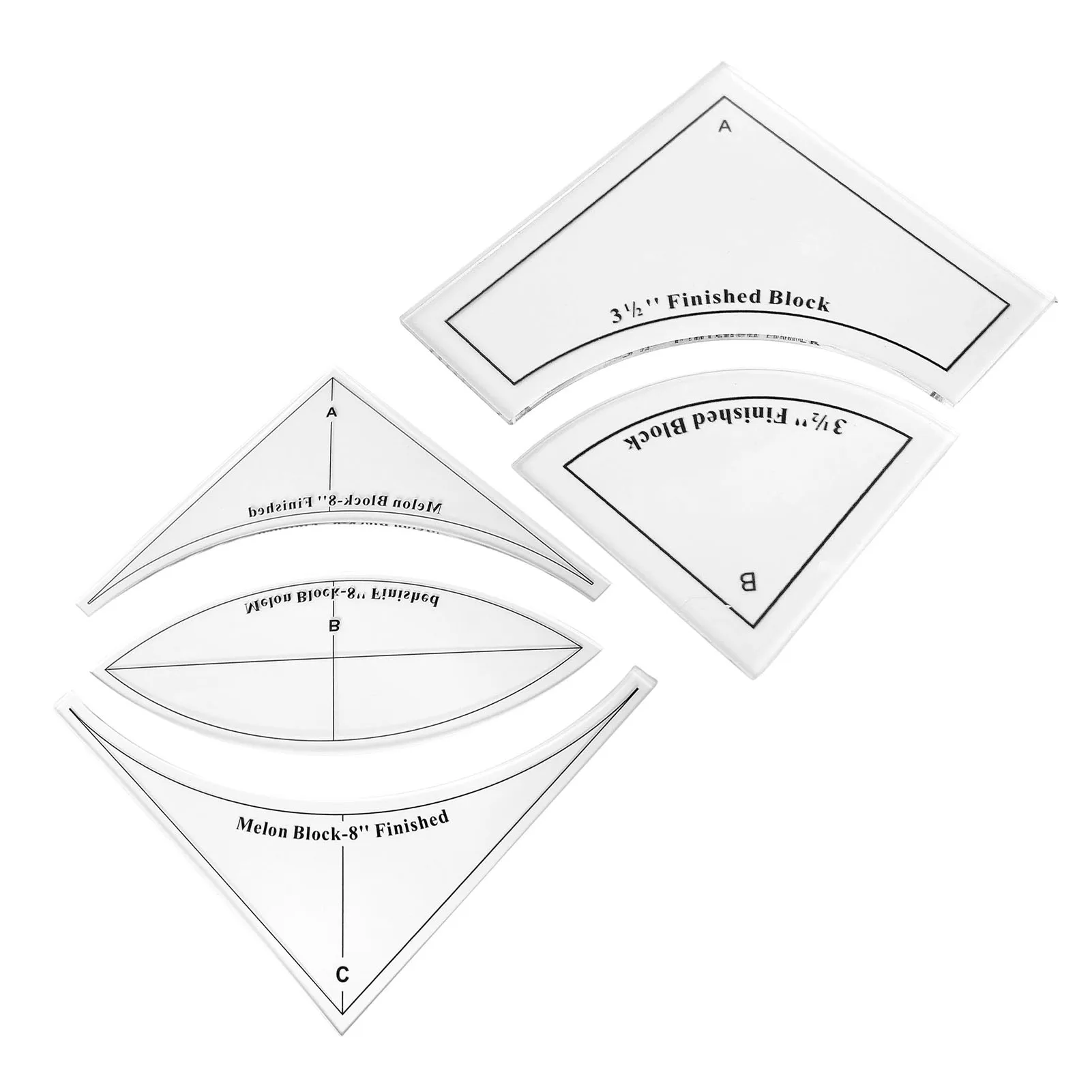 

Sewing Template - Transparent Acrylic Cushion Star Ruler - Folded Star Guide Stencil - Interfacing Templates - 2 Sizes Accurat