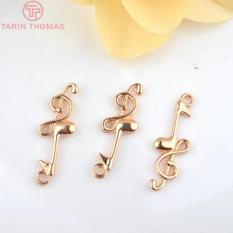 8 шт 32*10 мм сплав шампанского золота музыкальные подвески символы Diy Ювелирные