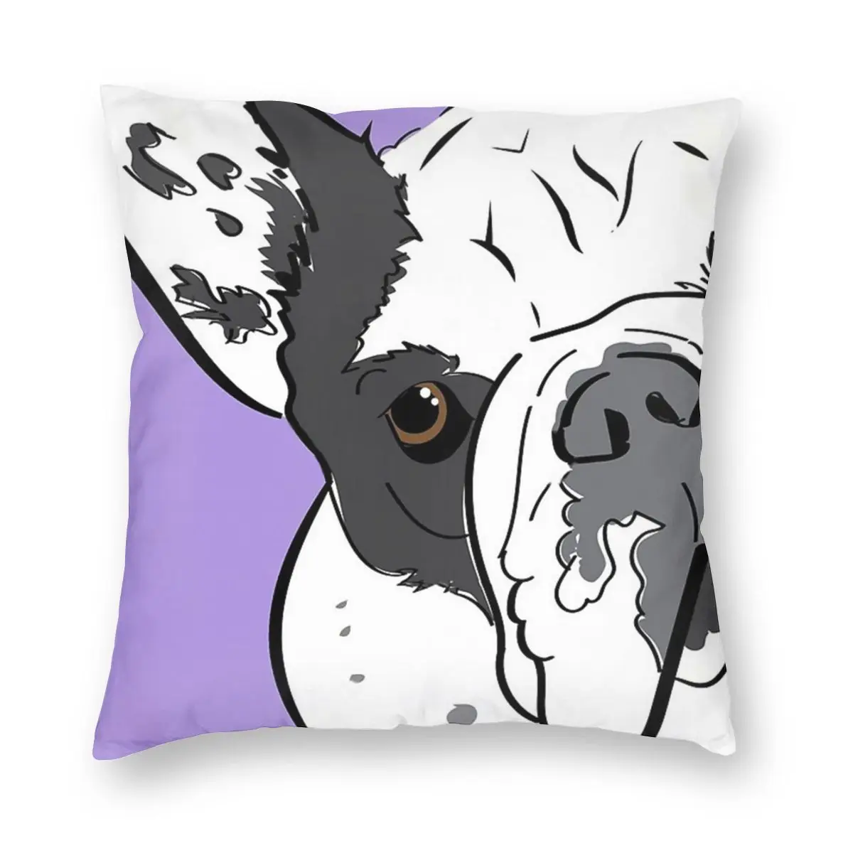 Панель в форме французского бульдога Frenchie Подушка Чехол домашний декор с принтом