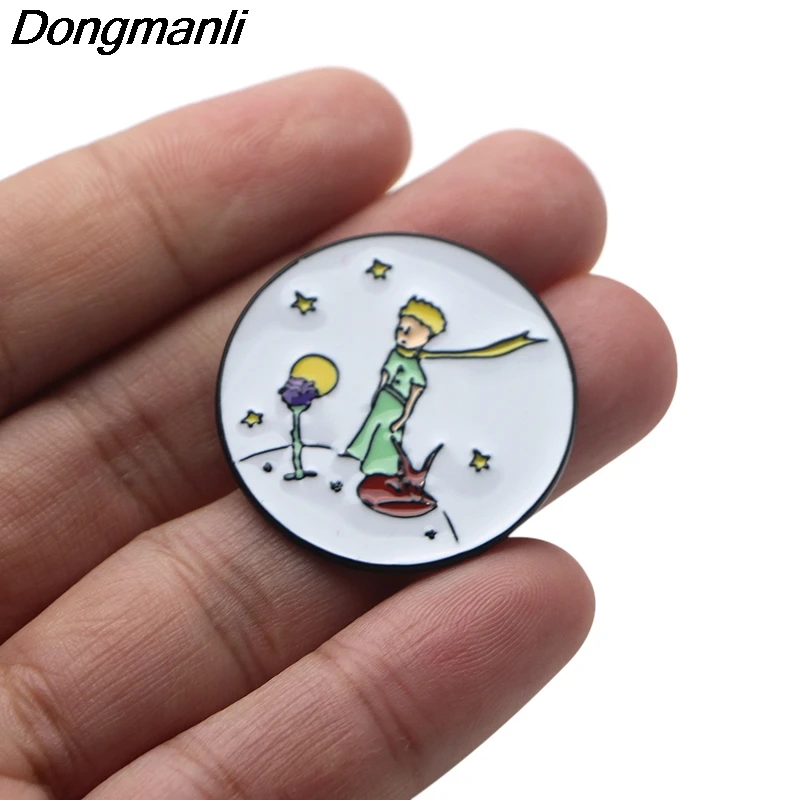 Эмалированные Броши O223 Le Маленький принц мультяшная креативная металлическая