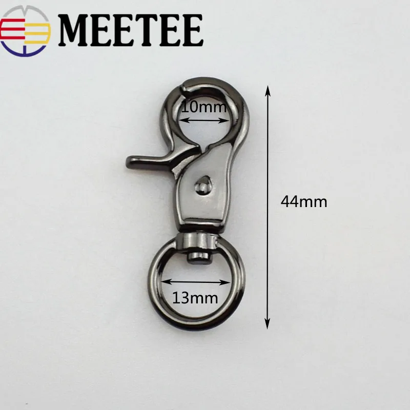 Meetee 5 шт. металлическая сумка пряжка кольцо для ключей застежки зажимы пряжки
