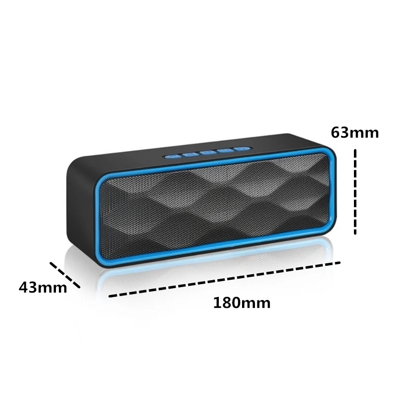 

2pcs/lot Bluetooth 5.0 Wireless Speaker USB Flash Drive TF Card Playback Dual Horns Subwoofer TWS Wireless AUX Input Column