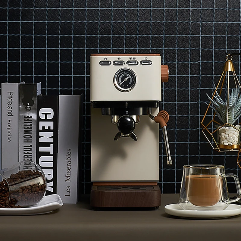 

Mquina de caf expreso italiana semiautomtica, 20bar, capuchino a presin, caf Latte con vaporizador de leche