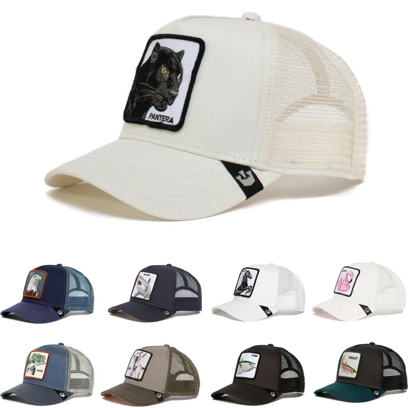 

High Quality Fashion Animal Anime Cotton Baseball Cap Men Women Hip Hop Dad Mesh Trucker Hat Dropshipping