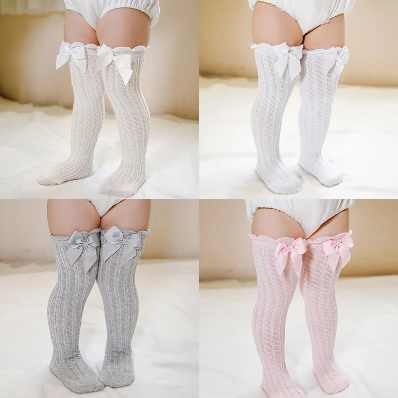 Nuevos accesorios para beb&eacute;s, calcetines para beb&eacute;s reci&eacute;n nacidos, calcetines hasta la rodilla para ni&ntilde;os, accesorios para beb&eacute;s de 1 a 10 a&ntilde;os-2