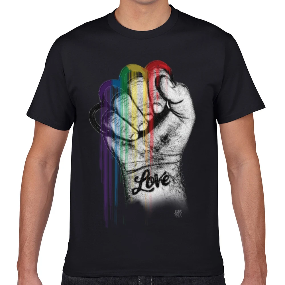 

Tops T Shirt Men love wins Fit Inscriptions Geek Print Male Tshirt