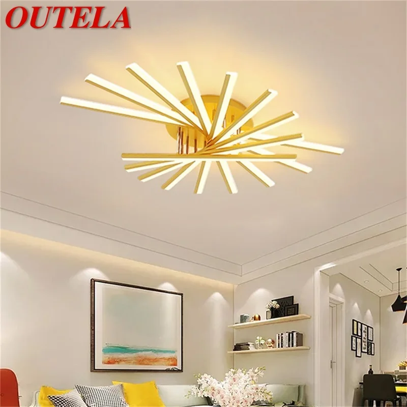 

OUTELA Nordic Ceiling Lights Modern Creative Lamps LED Home Fixtures For Living Dinning Room