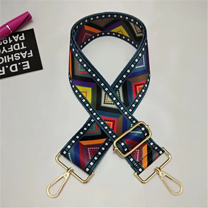 HJKL120x5cm Nylon Colored Belt Bag Strap Accessories for Women Rainbow Adjustable Shoulder Hanger Handbag Straps Decorative belt | Багаж и