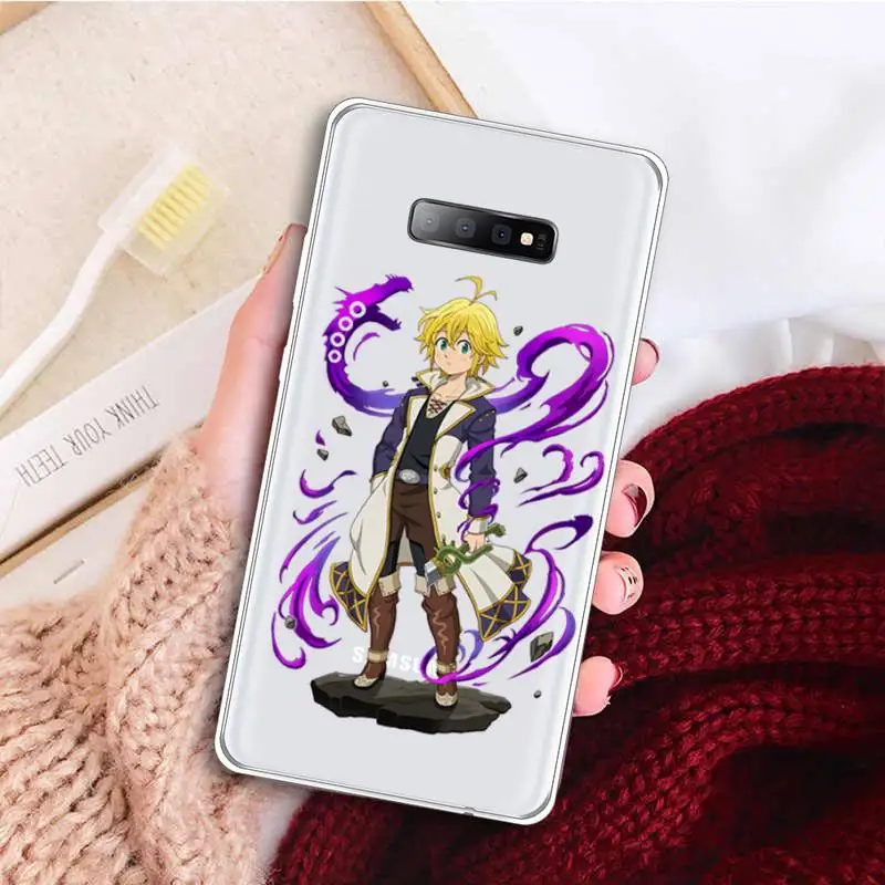 

anime seven deadly sins Phone Case Transparent For Samsung Galaxy A71 A21s S8 S9 S10 plus note 20 ultra