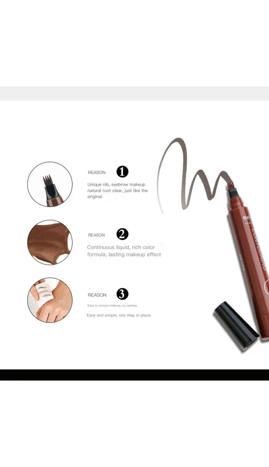 Водостойкая вилка наконечник для бровей микроблейдинг иглы ручки татуажа