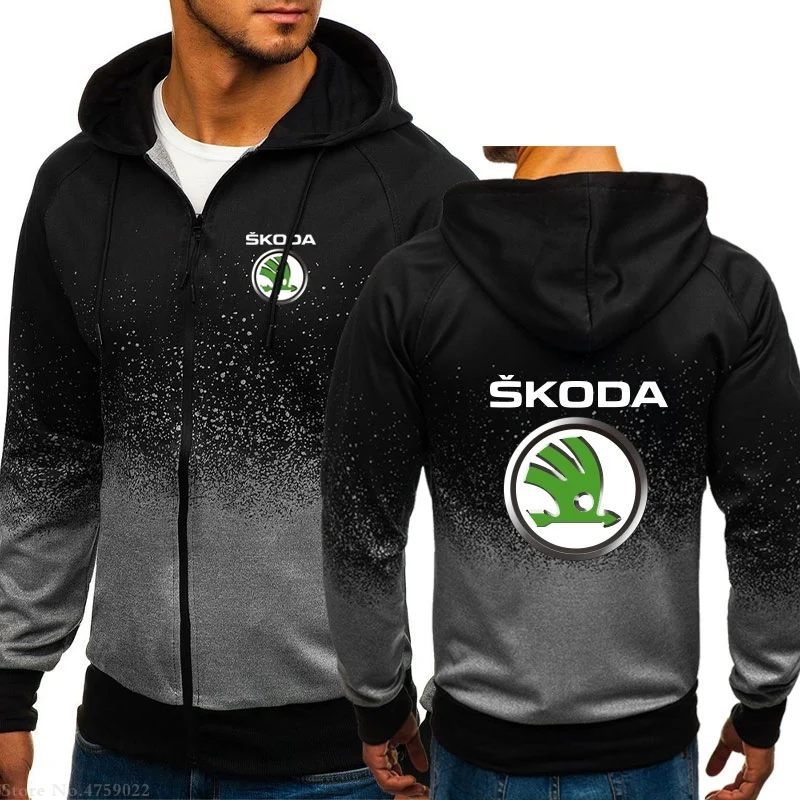 Толстовка мужская однотонная с длинным рукавом на молнии Осень зима|Мужские