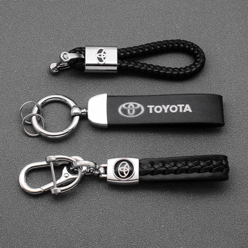 Автомобильный плетеный кожаный брелок модный металлический сплав автомобильный