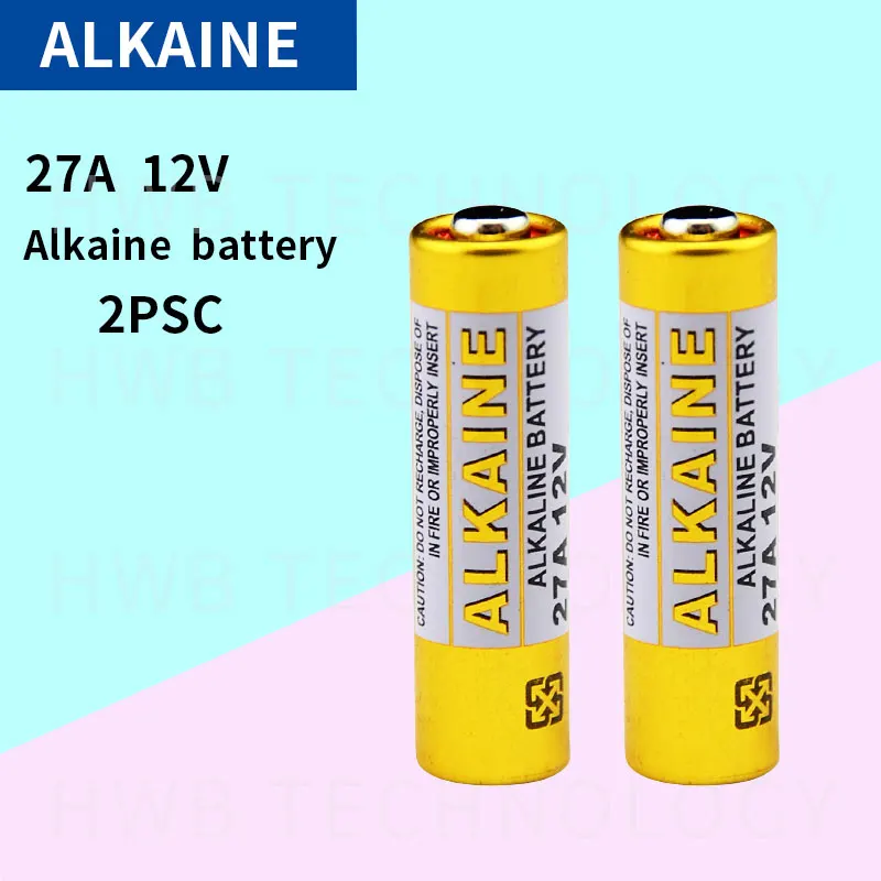 2 шт. 27A 12В сухая щелочная батарея L828 27AE 27MN A27 для дверного звонка автомобильной
