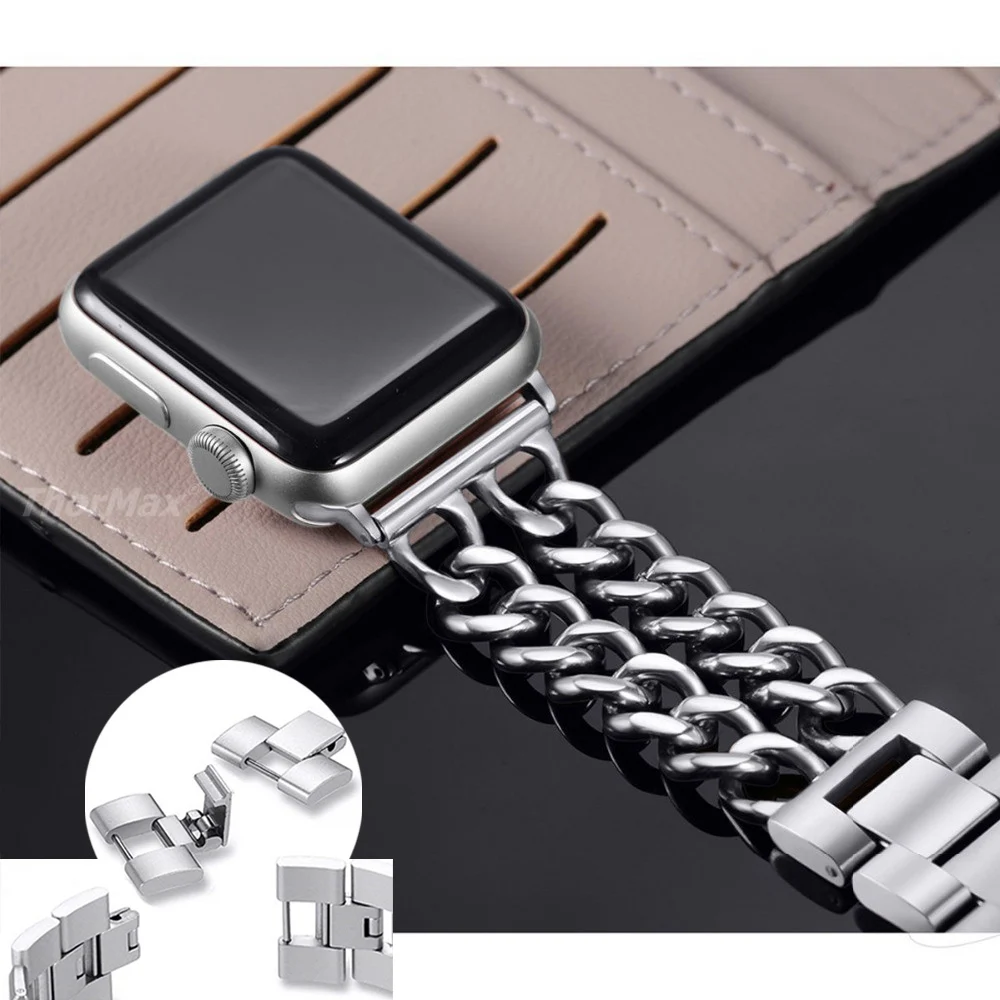 

for Apple Watch 4 40mm 44mm Band Rose Gold stainless Steel Bracelet Strap Luxury Wristbands for iwatch Series 3/2 38mm 42mm