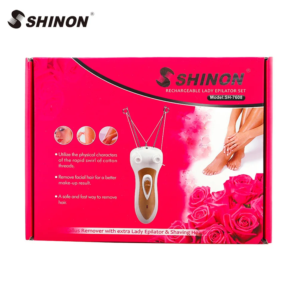

Women Electric Epilator Body Facial Hair Removal Defeatherer Cotton Thread Depilator Lady Shaver Face Hair Remover Beauty