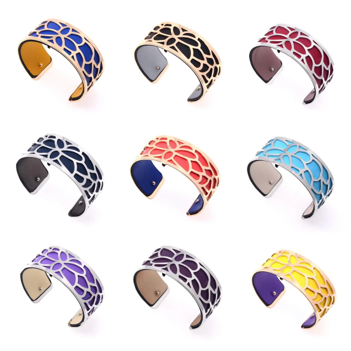 25 мм Ретро-браслеты нитка Nymphaea цветок лотоса высшей пробы Бабочка Браслеты DIY