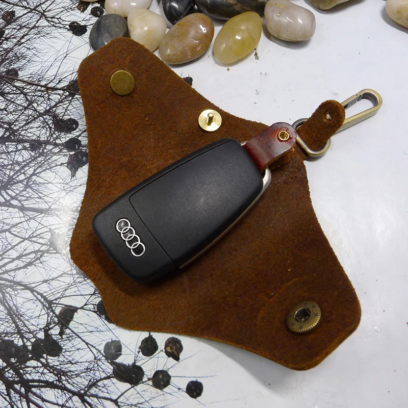 Блонгк настоящий чехол для ключей на пояс дом-держатель маленький органайзер мини сумка кошелек для мужчин и женщин 1802 из коровьей кожи.