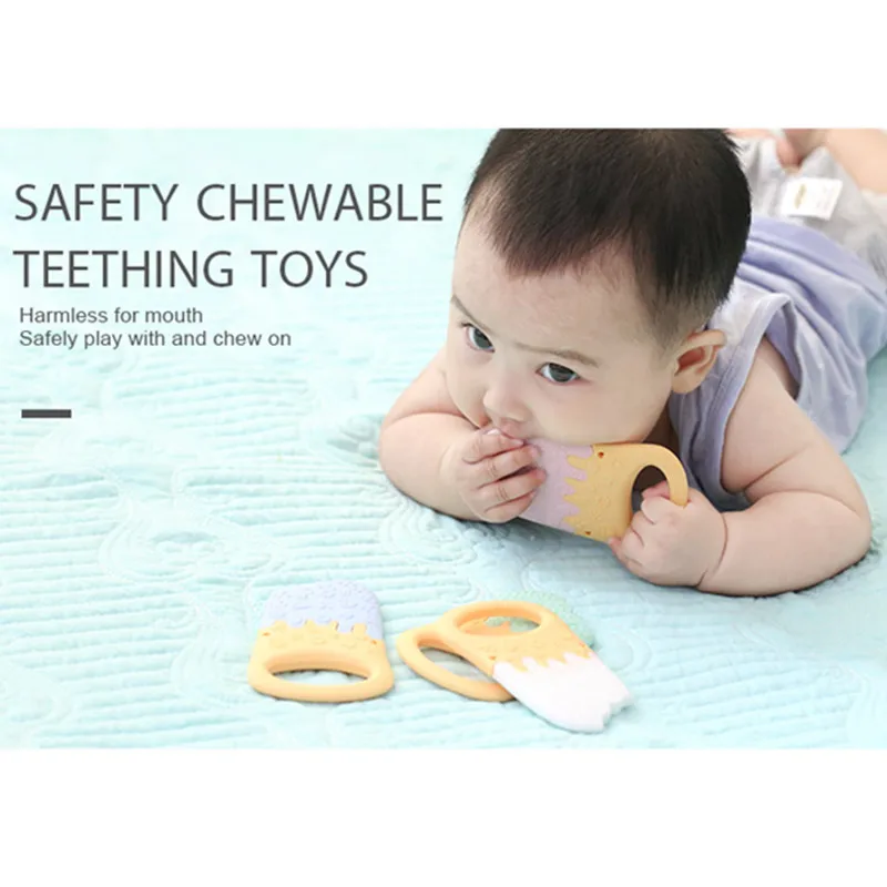 Силиконовый Прорезыватель для мороженого Chenkai 10 шт. без бисфенола А сделай сам