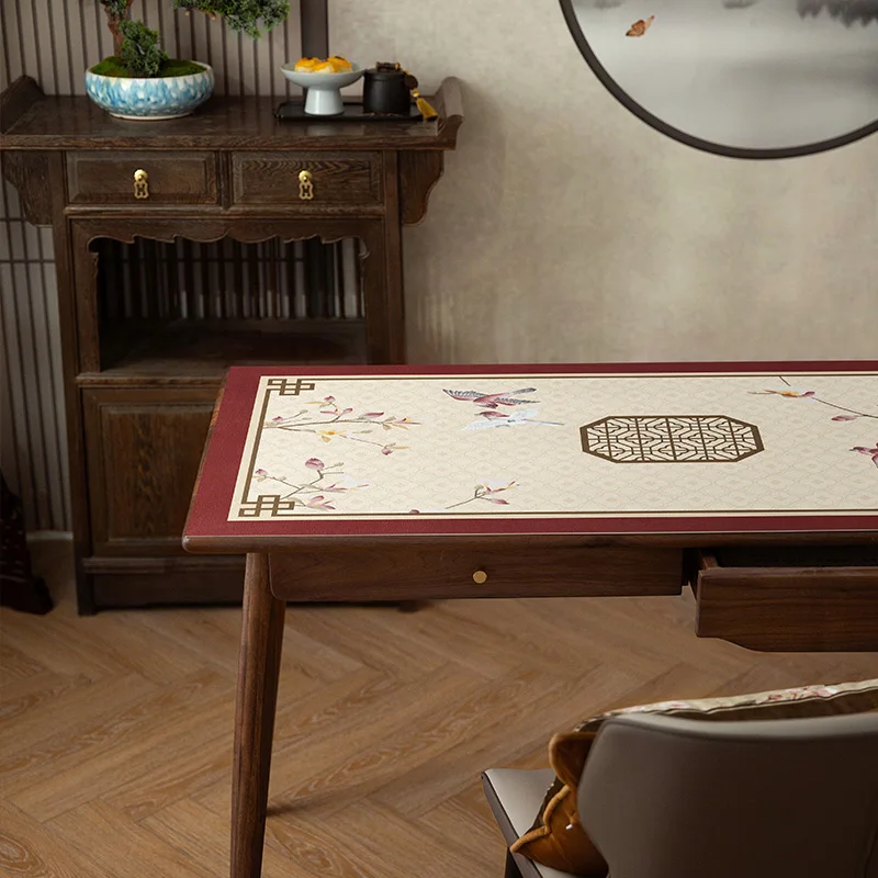 Коврик для письменного стола моющийся защитный коврик черный рисования в новом