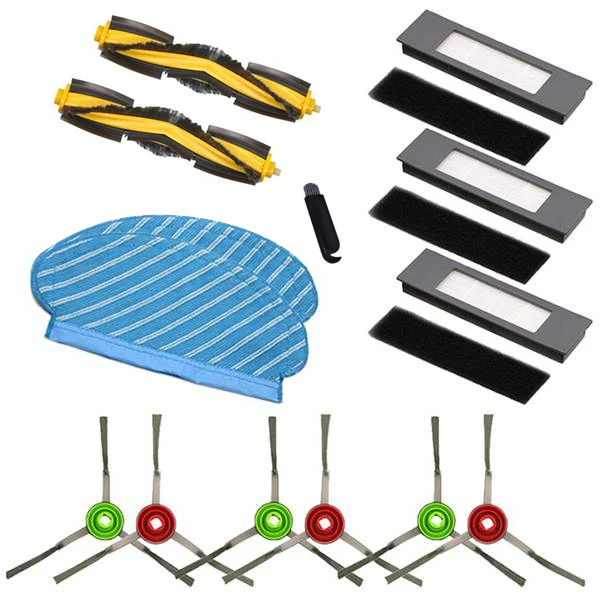 Тряпичная тряпичная основная щетка роликовая боковая HEPA Фильтр Для Ecovacs Deebot Ozmo 920