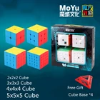 MoYu cube gift box set Набор подарочных коробок куба MoYu 2x2 3x3x3 4x4 5x5 Профессиональный волшебный куб Moyu 4 шт. Набор скоростных кубов профессиональный скоростной куб