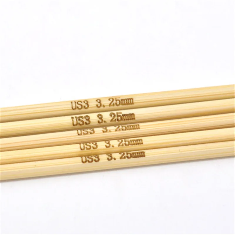 5 шт./компл. 2 мм-12 мм бамбуковые Вязание Крюк вязания крючком с двойным Бамбуковые