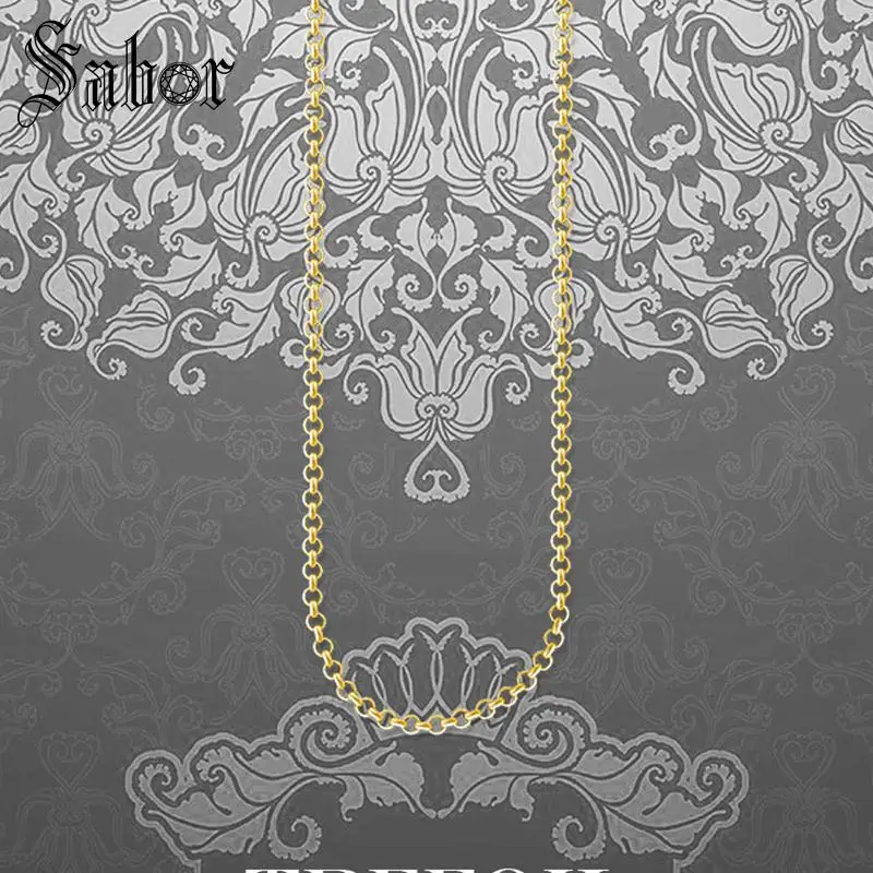 Круглая цепочка Belcher золотистого цвета новинка модные ювелирные изделия