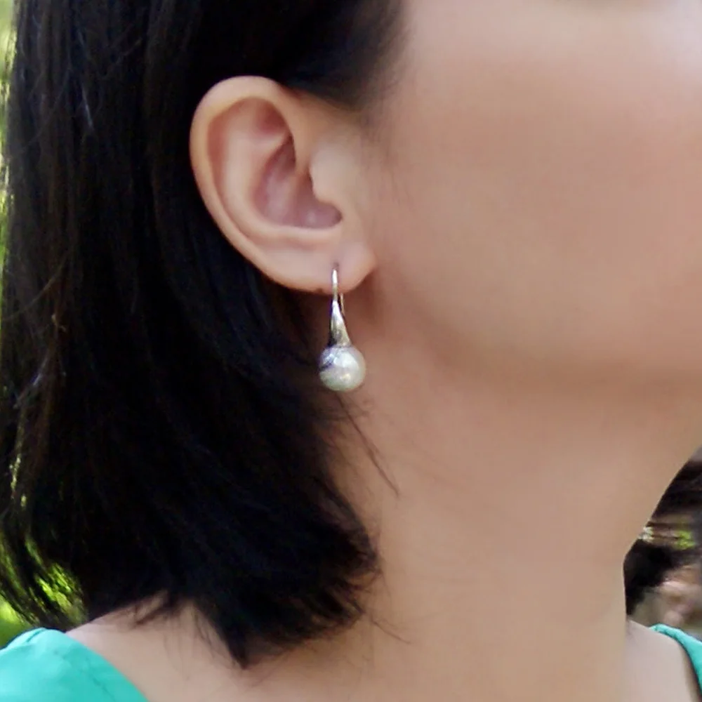 Серьги женские из серебра 925 пробы с жемчугом|sterling silver earing|925 sterling earing925 |
