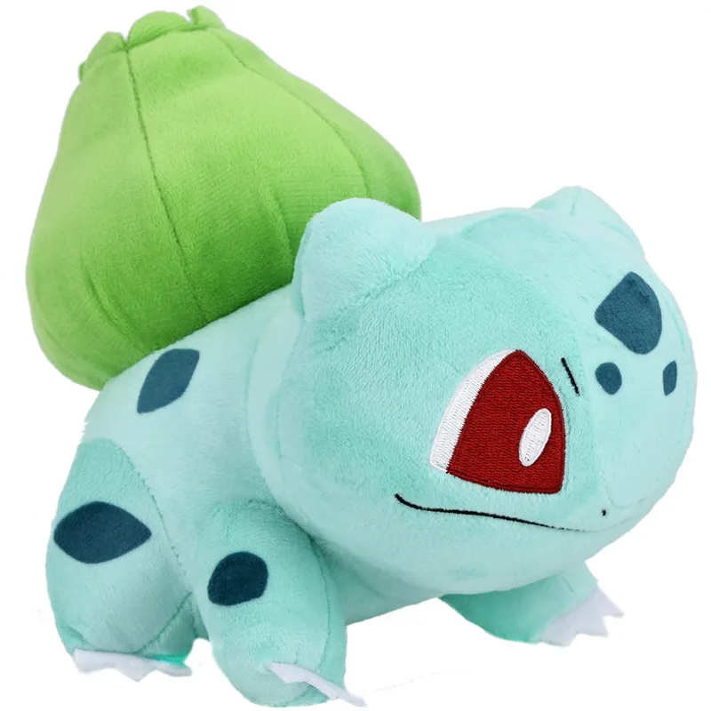 Kawaii Pikachu Charmander Squirtle Bulbasaur Lapras плюшевая кукла мягкая качественная Игрушка Аниме игровой периферический продукт подарки - Цвет: Bulbasaur 18cm