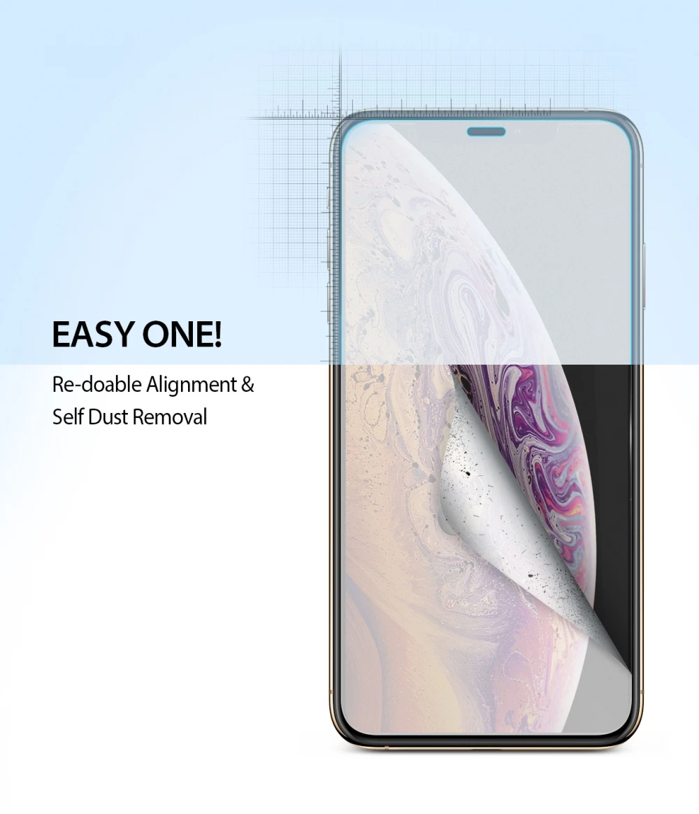 Ringke Защитная пленка для экрана двойная легкая пленка для iPhone 11 Pro Max высокое разрешение легкое применение плёнки для iPhone XS Max [2 шт]