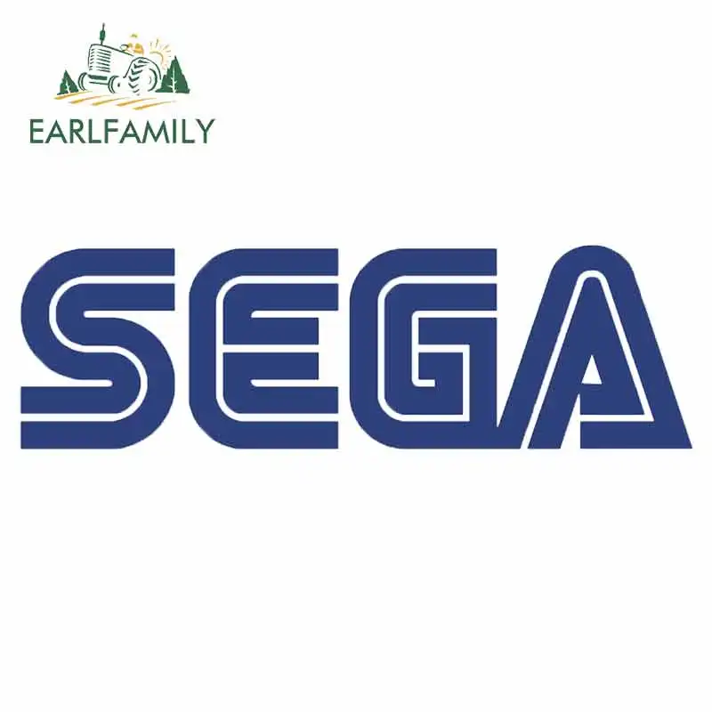 

EARLFAMILY 13cm Car Sticker for SEGA Letter Waterproof Vinyl Decals Bumper Laptop Trunk Creative Waterproof Creative Car Wrap