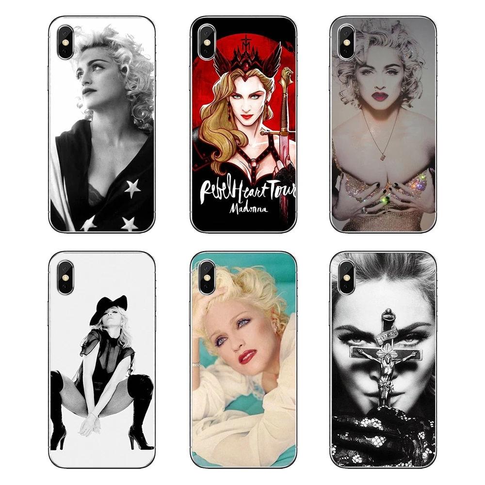 Silicone Phone Cases Covers Rebel Heart USA Sexy Lady Madonna For Samsung Galaxy A5 A6 A7 A8 A9 J4 J5 J7 J8 2017 2018 Plus Prime |