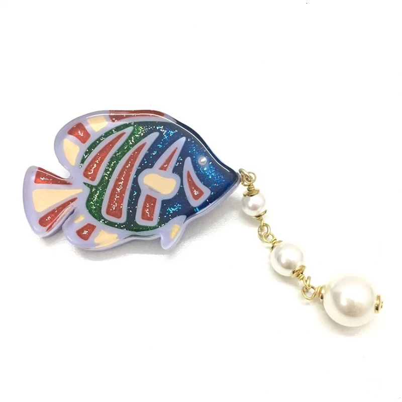 Новинка 2019 хит брендовые модные ювелирные изделия для женщин тропические рыбки