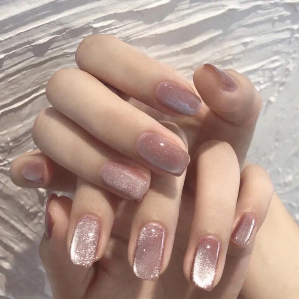 24 шт./компл. солнцезащитные очки &quotкошачий глаз&quot фототерапии ногтей накладные