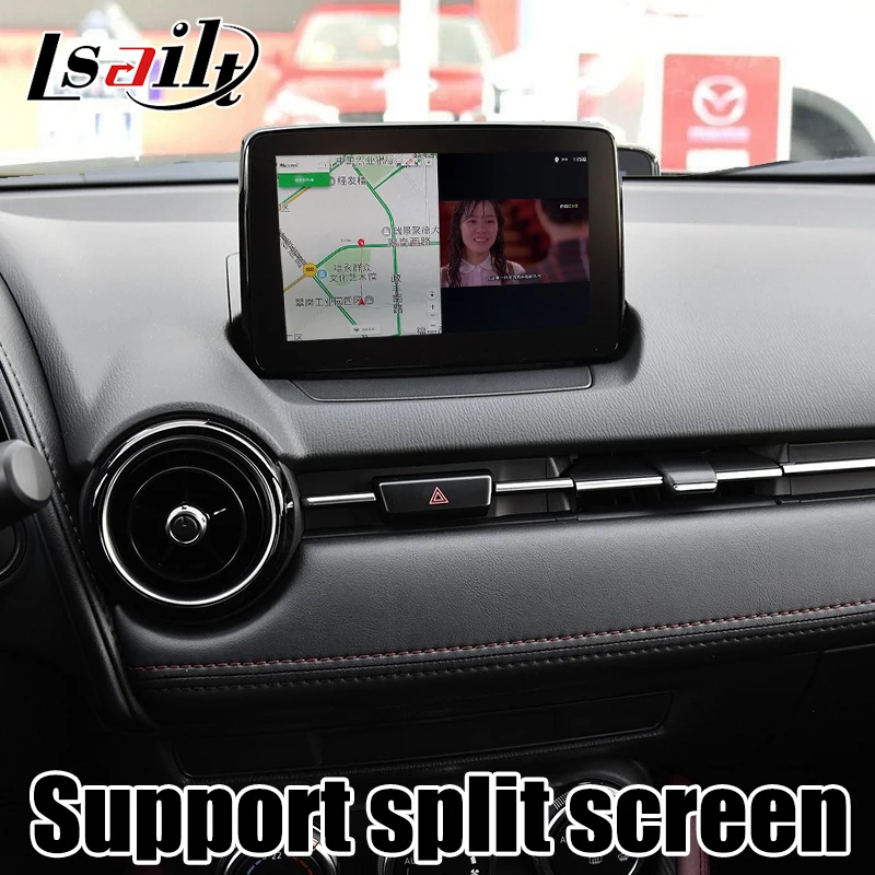 Android 7 1 навигационный интерфейс для Mazda CX-3 2014-19 поддержка Яндекса carplay android авто waze