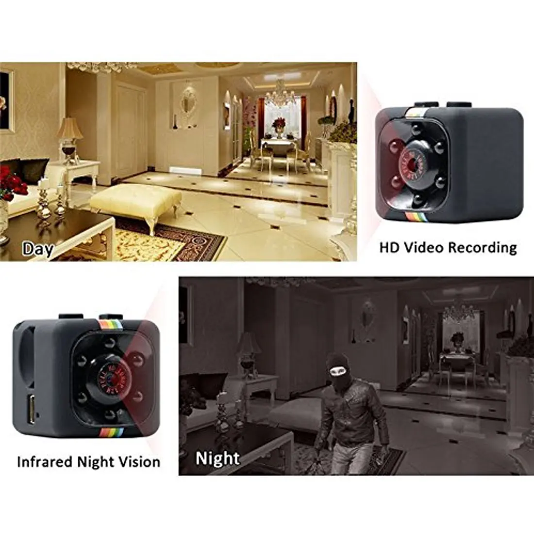 

Mini Camera with TV-Out Function Micro Camera Sport Video Camera 1080P Motion DV HD Camera Night Vision Camcorder DVR Cam