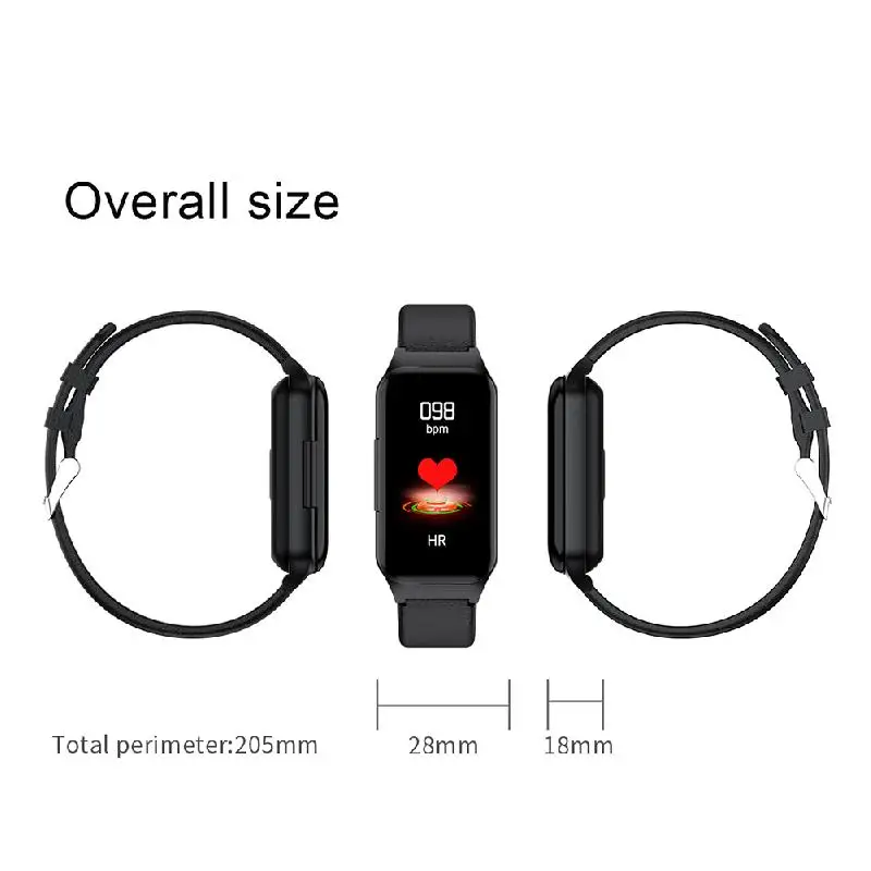 Умные часы Erillers для Android Ios умный браслет беспроводные Bluetooth наушники 2 в 1 фитнес