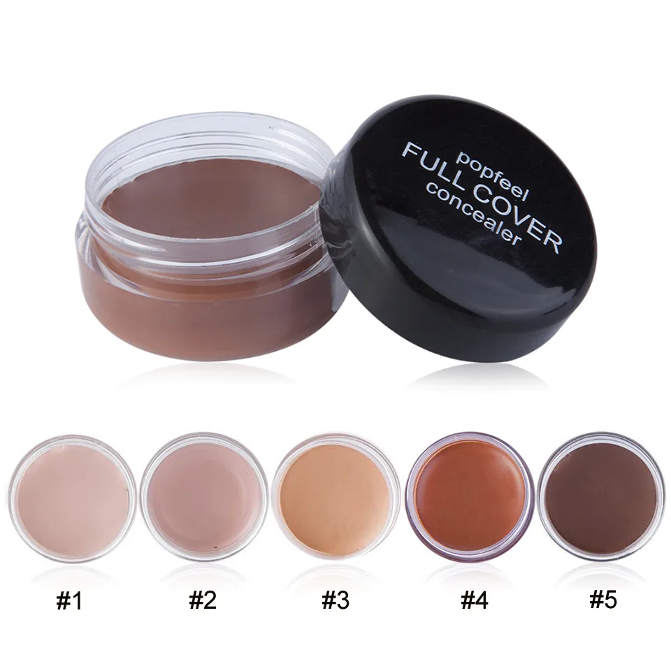 

Concealer Facial Cover Dark Circles Acne Marks Brighten Skin Tone Lasting Moisturizing base de maquiagem
