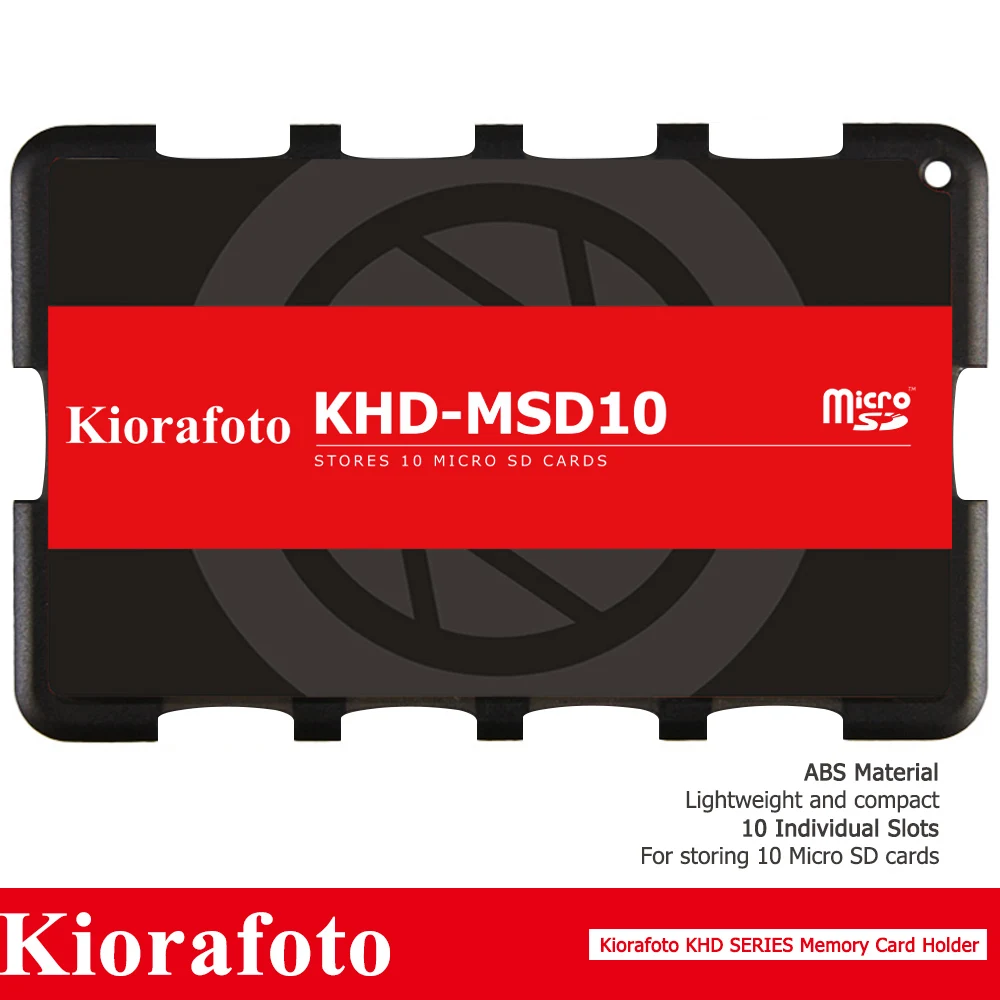 Kiorafoto аксессуары для камеры держатель карты памяти SD/MSD/Micro SD/TF протектор Canon 1300d/Nikon