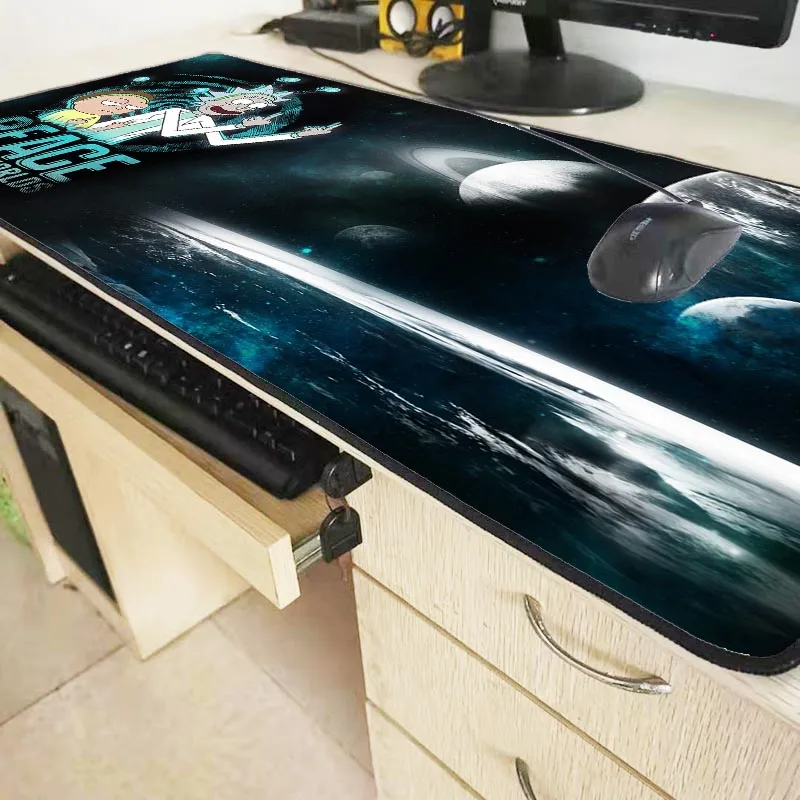 XGZ Rick and Morty аниме большой игровой замок край коврик для мыши Коврик для клавиатуры Настольный коврик настольный коврик для мыши для игр для ноутбука