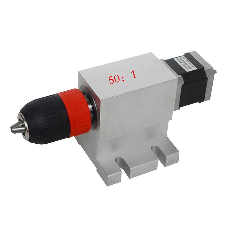 CNC 4th axis 3 jaw Chuck 50/65mm harmonic drive two-phase stepper motor 42MM 1.6A for router | Инструменты