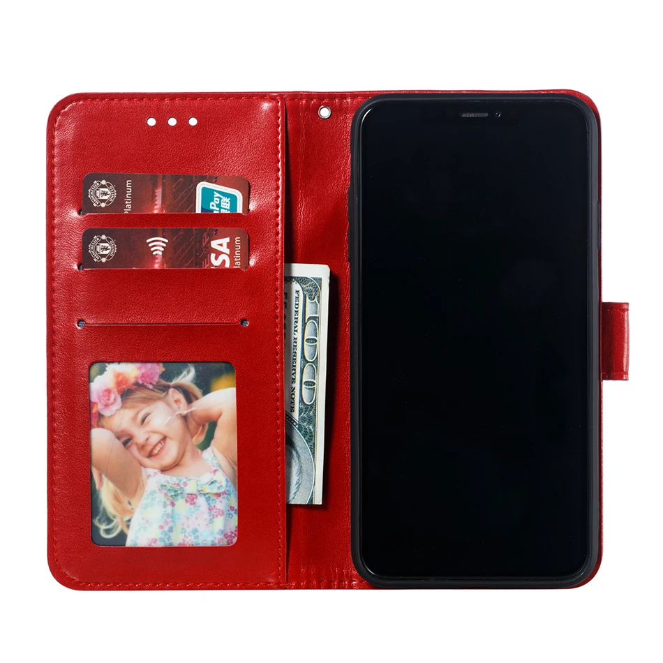 Чехол-книжка для Samsung Galaxy A2 CORE S20 Plus Ultra S10E S10 A51 A9 2018 A40 A60 A20E M20 кожаный | Мобильные