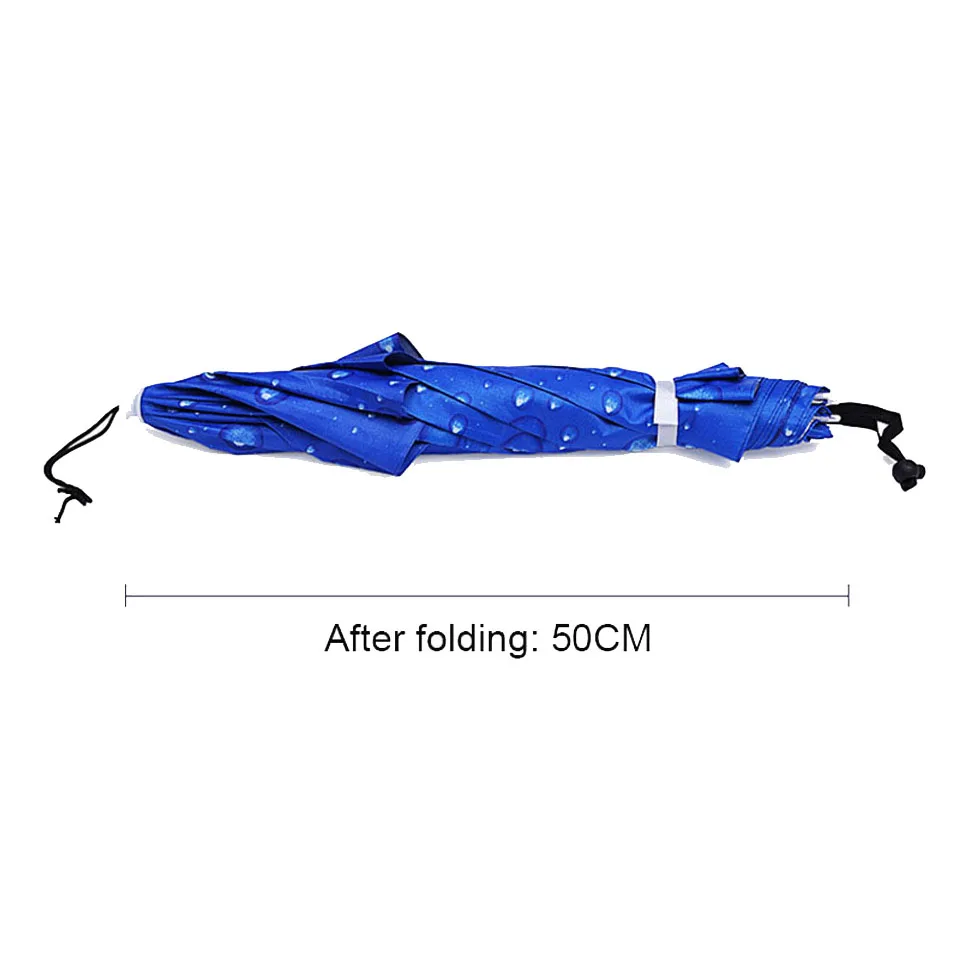 Двухслойная шляпа зонт WALK FISH для рыбалки езды на велосипеде пешего туризма