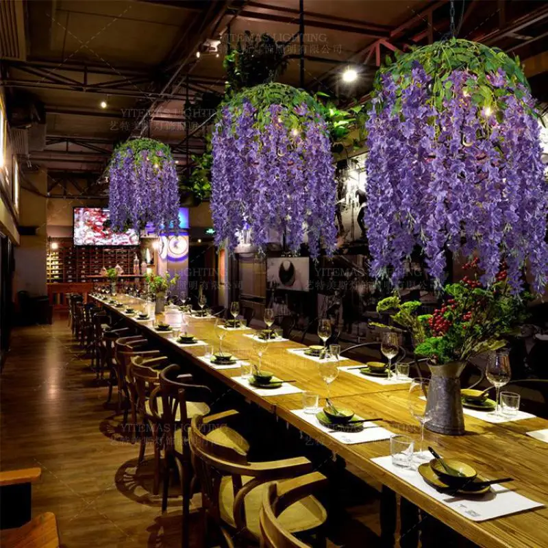 Современный подвесной светильник для растений в виде цветка спальни девочек