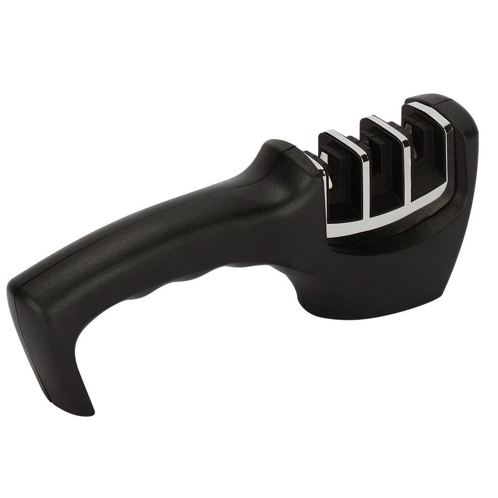 Профессиональная точилка для кухни класса 3 черный нож из вольфрамовой стали