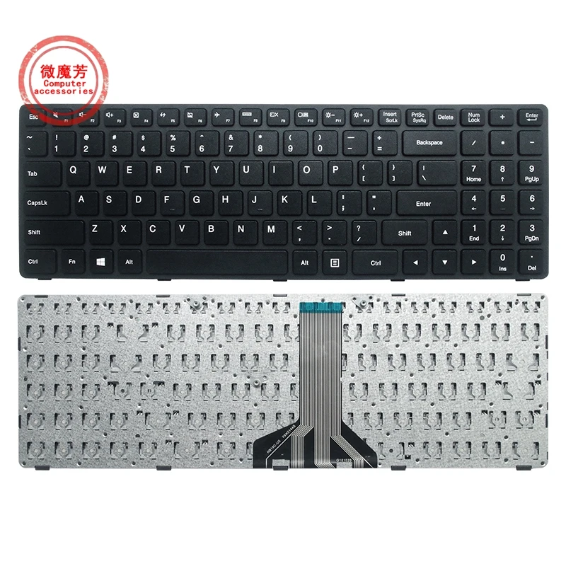 US черный новый для Lenovo Ideapad 100-15 100-15IBY 100-15IBD 300-15 стандартная клавиатура ноутбука с