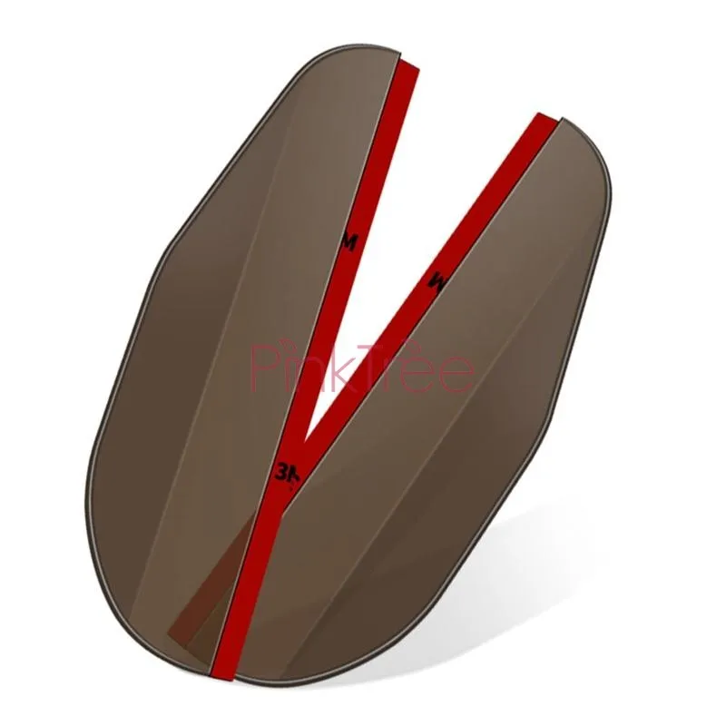 For Toyota Land Cruiser Prado FJ120 150 LC100 200 PVC Car Rear View Mirror Sticker Rain Eyebrow Shield Flexible Protector | Автомобили и
