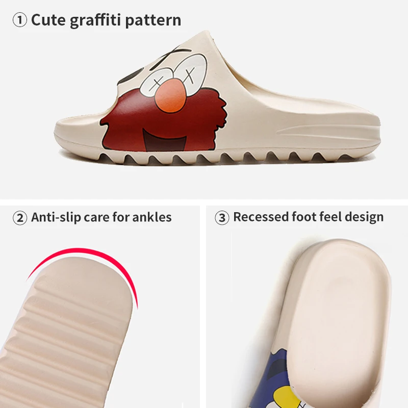 

comemore Women Platform Sandals Rubber Beach Slippers Women Flip Flops Summer Man Slippers Casual Soft Shoes for Home Bathroom