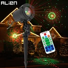 Рождественский лазерный проектор с пультом дистанционного управления с 32 узорами, красный, зеленый, водонепроницаемый, для улицы, для рождественской елки, сада, дома, праздников